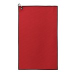 Waffle Weave Golf Towel with Black Corner Hook 2 Waffle Weave Golf Towel with Black Corner Hook 2