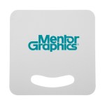 Square Hand Fan - White Screen Print Square Hand Fan - White Screen Print