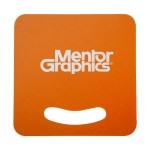 Square Hand Fan - Orange Screen Print Square Hand Fan - Orange Screen Print
