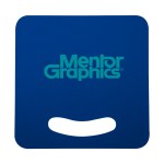 Square Hand Fan - Blue Screen Print Square Hand Fan - Blue Screen Print