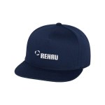 Yupoong 6007 Five Panel Flat Bill Cap - Navy Blue Yupoong 6007 Five Panel Flat Bill Cap - Navy Blue