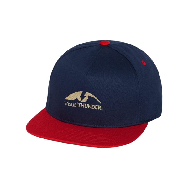 Yupoong 6007 Five Panel Flat Bill Cap 1