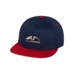 Yupoong 6007 Five Panel Flat Bill Cap - Navy Blue Yupoong 6007 Five Panel Flat Bill Cap - Navy Blue