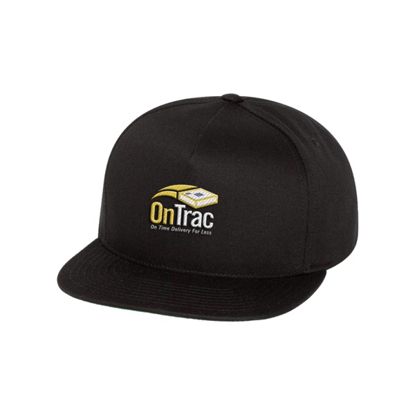 Yupoong 6007 Five Panel Flat Bill Cap 1