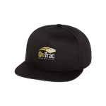Yupoong 6007 Five Panel Flat Bill Cap - Black Yupoong 6007 Five Panel Flat Bill Cap - Black
