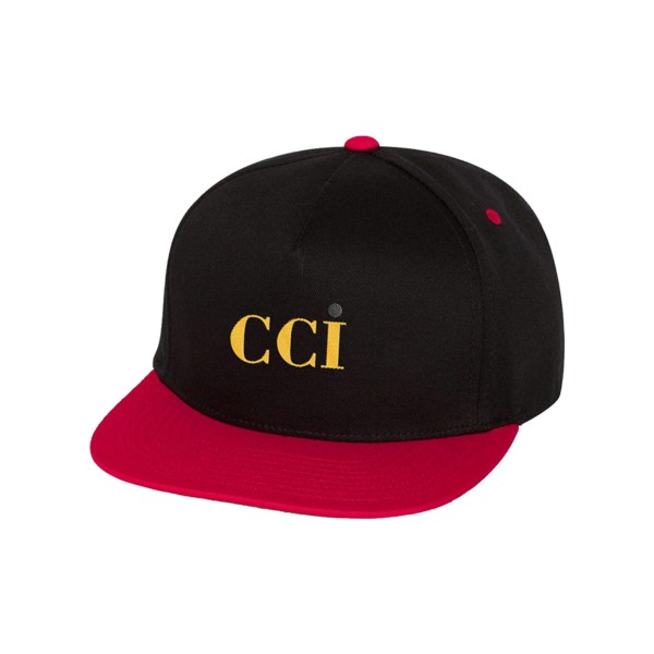 Yupoong 6007 Five Panel Flat Bill Cap 1