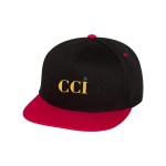 Yupoong 6007 Five Panel Flat Bill Cap - Black Yupoong 6007 Five Panel Flat Bill Cap - Black