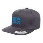 Yupoong 6007 Five Panel Flat Bill Cap - Dark Gray Yupoong 6007 Five Panel Flat Bill Cap - Dark Gray