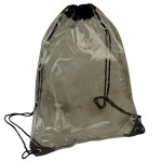 Phoenix Clear Drawstring Backpack - Smoke Blank Phoenix Clear Drawstring Backpack - Smoke Blank
