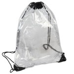 Phoenix Clear Drawstring Backpack - Clear Blank Phoenix Clear Drawstring Backpack - Clear Blank