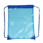 Phoenix Clear Drawstring Backpack - Blue Blank Phoenix Clear Drawstring Backpack - Blue Blank