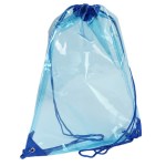 Phoenix Clear Drawstring Backpack - Blue Blank Phoenix Clear Drawstring Backpack - Blue Blank