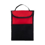 Back Bay Recycled Non Woven Lunch Cooler - Red, Black Blank Back Bay Recycled Non Woven Lunch Cooler - Red, Black Blank