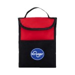 Back Bay Recycled Non Woven Lunch Cooler - Red, Black Heat Transfer Back Bay Recycled Non Woven Lunch Cooler - Red, Black Heat Transfer