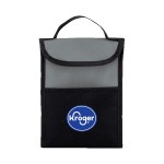 Back Bay Recycled Non Woven Lunch Cooler - Cool Gray 8c, Black Heat Transfer Back Bay Recycled Non Woven Lunch Cooler - Cool Gray 8c, Black Heat Transfer