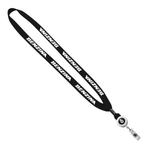 5/8" New Polyester "Shoelace" Lanyard with Retractable Badge Reel 1 5/8" New Polyester "Shoelace" Lanyard with Retractable Badge Reel 1
