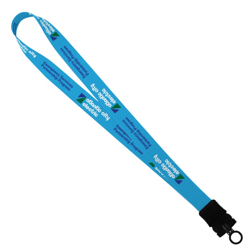 1" Dye-Sublimated Stretchy Elastic Lanyard with Plastic Snap-Buckle Release 1 1" Dye-Sublimated Stretchy Elastic Lanyard with Plastic Snap-Buckle Release 1