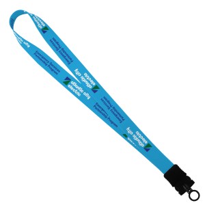 1" Dye-Sublimated Stretchy Elastic Lanyard with Plastic Snap-Buckle Release 1 1" Dye-Sublimated Stretchy Elastic Lanyard with Plastic Snap-Buckle Release 1