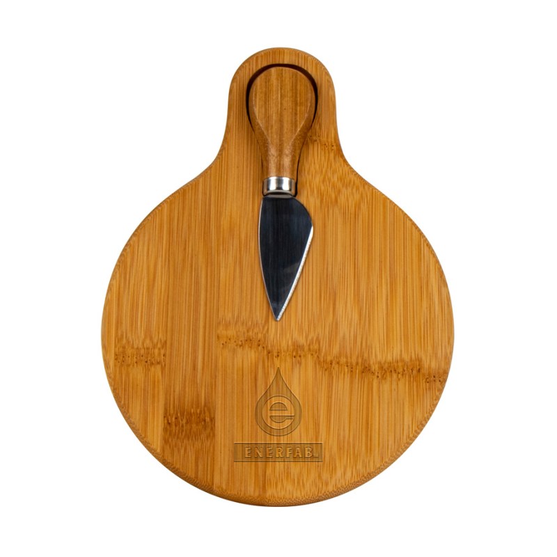 Small Bamboo Cutting Board with Cheese Knife 1 Small Bamboo Cutting Board with Cheese Knife 1