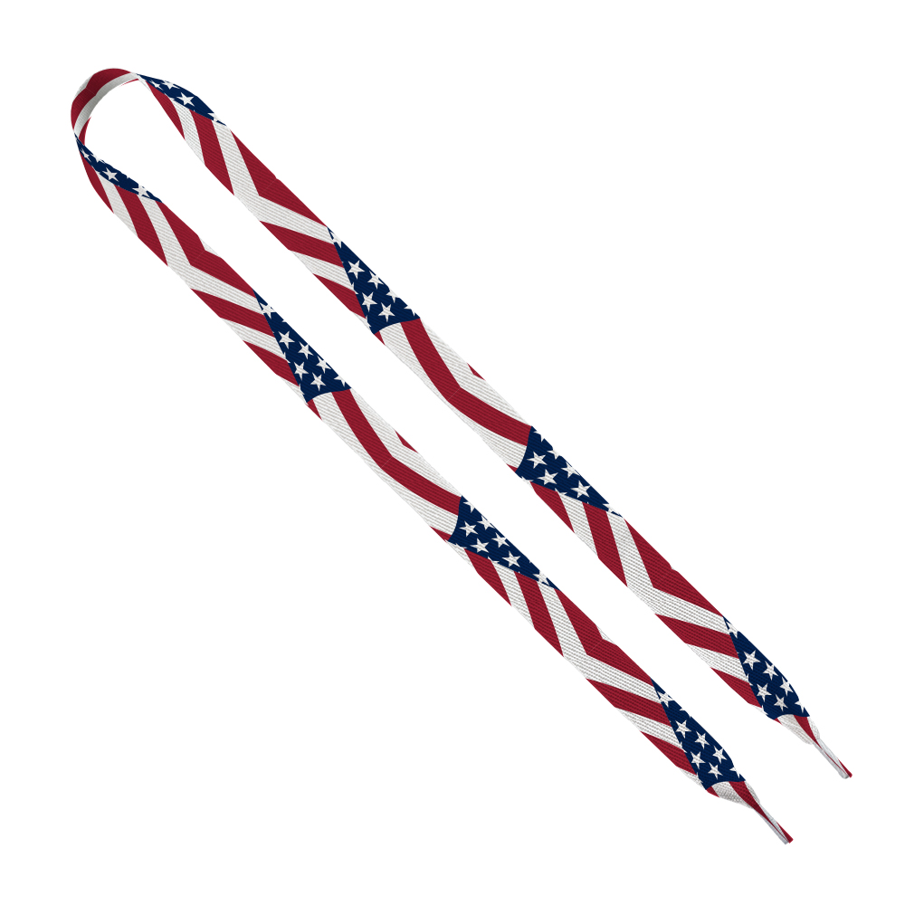 3/4" Dye-Sublimated Waffle Weave Shoelace Pair 1 3/4" Dye-Sublimated Waffle Weave Shoelace Pair 1
