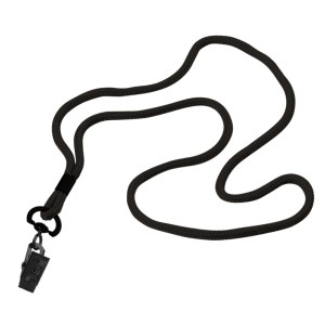 1/8" Polyester Cord Lanyard with Bulldog Clip 1 1/8" Polyester Cord Lanyard with Bulldog Clip 1