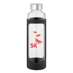 Tioga Glass Water Bottle 20 oz. - Black Eyecandy Digital Transfer Tioga Glass Water Bottle 20 oz. - Black Eyecandy Digital Transfer