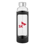 Tioga Glass Water Bottle 20 oz. - Black Pad Print Tioga Glass Water Bottle 20 oz. - Black Pad Print