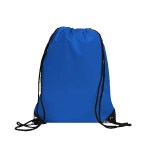 Centauri Recycled Black Trim Drawstring Bag - Blue Blank Centauri Recycled Black Trim Drawstring Bag - Blue Blank