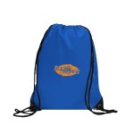 Centauri Recycled Black Trim Drawstring Bag - Blue Screen Print Centauri Recycled Black Trim Drawstring Bag - Blue Screen Print