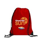 Centauri Recycled Black Trim Drawstring Bag - Red Heat Transfer Centauri Recycled Black Trim Drawstring Bag - Red Heat Transfer