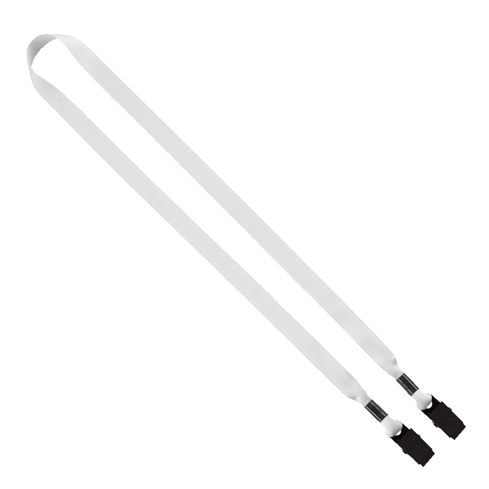 5/8" Dye-Sublimated Tubular Double Bulldog Clip Lanyard 1