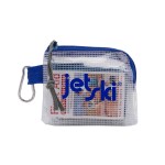 Outdoor Safety & First Aid Kit in a Zippered Clear Nylon Bag - Blue Blank Outdoor Safety & First Aid Kit in a Zippered Clear Nylon Bag - Blue Blank