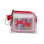 Outdoor Safety & First Aid Kit in a Zippered Clear Nylon Bag - Red Outdoor Safety & First Aid Kit in a Zippered Clear Nylon Bag - Red