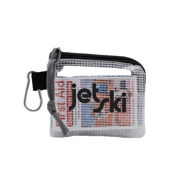 Outdoor Safety & First Aid Kit in a Zippered Clear Nylon Bag 1
