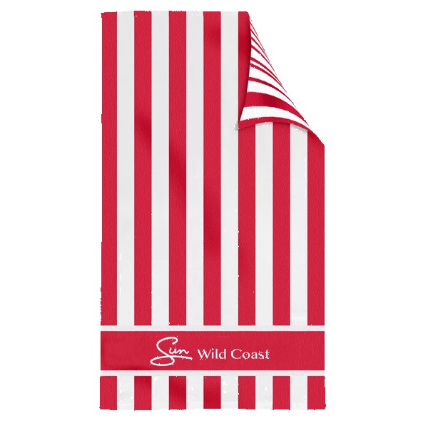Double Sided Cabana Stripe Beach Towel 1