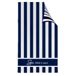 Double Sided Cabana Stripe Beach Towel - MNGCS-NV-SP Double Sided Cabana Stripe Beach Towel - MNGCS-NV-SP