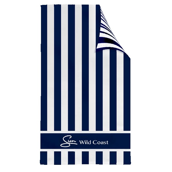 Double Sided Cabana Stripe Beach Towel 1