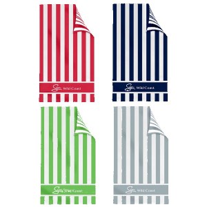 Double Sided Cabana Stripe Beach Towel 1 Double Sided Cabana Stripe Beach Towel 1