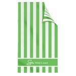 Double Sided Cabana Stripe Beach Towel - MNGCS-LGRN-SP Double Sided Cabana Stripe Beach Towel - MNGCS-LGRN-SP