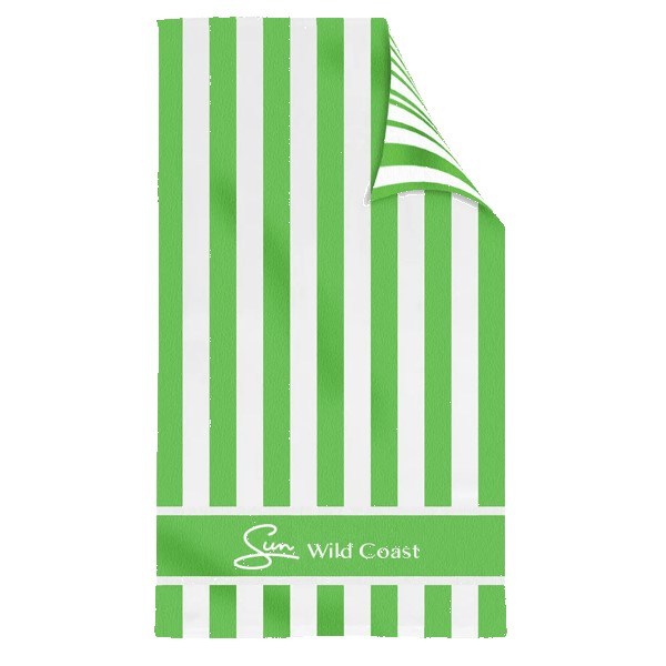 Double Sided Cabana Stripe Beach Towel 1