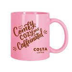 Brookline 11oz Color C-Handle Mug - Pink Screen Print Brookline 11oz Color C-Handle Mug - Pink Screen Print