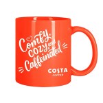 Brookline 11oz Color C-Handle Mug - Orange Screen Print Brookline 11oz Color C-Handle Mug - Orange Screen Print