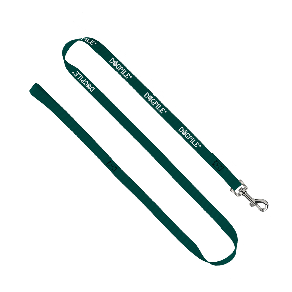 3/4" Smooth Nylon Pet Leash with Bright Metal Snap Hook 1