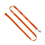 3/4" Smooth Nylon Pet Leash with Bright Metal Snap Hook 1 3/4" Smooth Nylon Pet Leash with Bright Metal Snap Hook 1