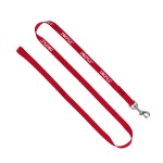 3/4" Smooth Nylon Pet Leash with Bright Metal Snap Hook - Red 3/4" Smooth Nylon Pet Leash with Bright Metal Snap Hook - Red