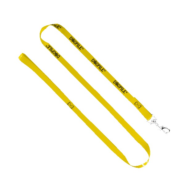 3/4" Smooth Nylon Pet Leash with Bright Metal Snap Hook 1