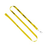 3/4" Smooth Nylon Pet Leash with Bright Metal Snap Hook - Yellow 3/4" Smooth Nylon Pet Leash with Bright Metal Snap Hook - Yellow