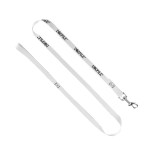 3/4" Smooth Nylon Pet Leash with Bright Metal Snap Hook - White 3/4" Smooth Nylon Pet Leash with Bright Metal Snap Hook - White