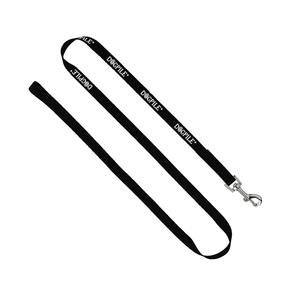 3/4" Smooth Nylon Pet Leash with Bright Metal Snap Hook 1