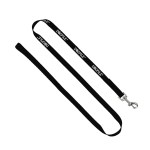 3/4" Smooth Nylon Pet Leash with Bright Metal Snap Hook - White 3/4" Smooth Nylon Pet Leash with Bright Metal Snap Hook - White